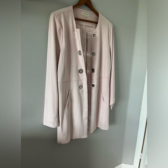 Soft pink “feels like suede” Laura blazer/coat. - Picture 5 of 5